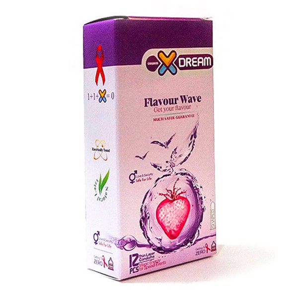 کاندوم میوه ای ایکس دریم - x dream flawor wave - فروشگاه اینترنتی آنلاین کاندوم