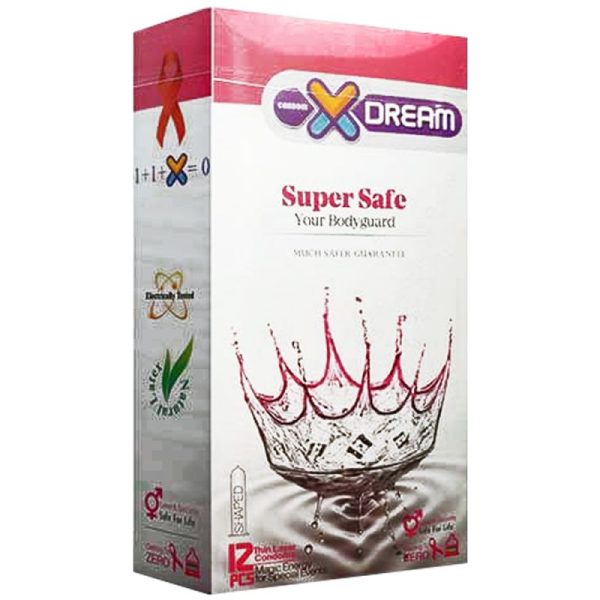 کاندوم بسیار ایمن ایکس دریم حاوی ماده اسپرم کش- فروشگاه آنلاین کاندوم - x dream super safe condoms